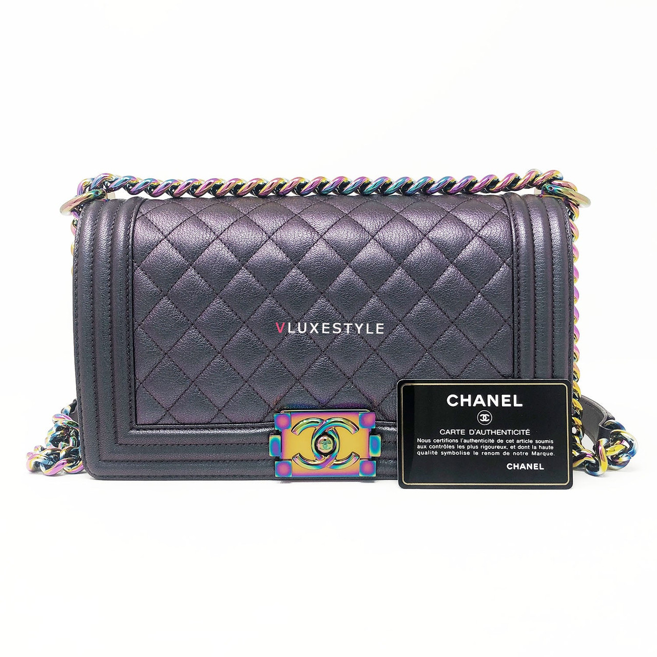 Chanel Boy and Classic Flap Bags with Iridescent Hardware  Spotted Fashion