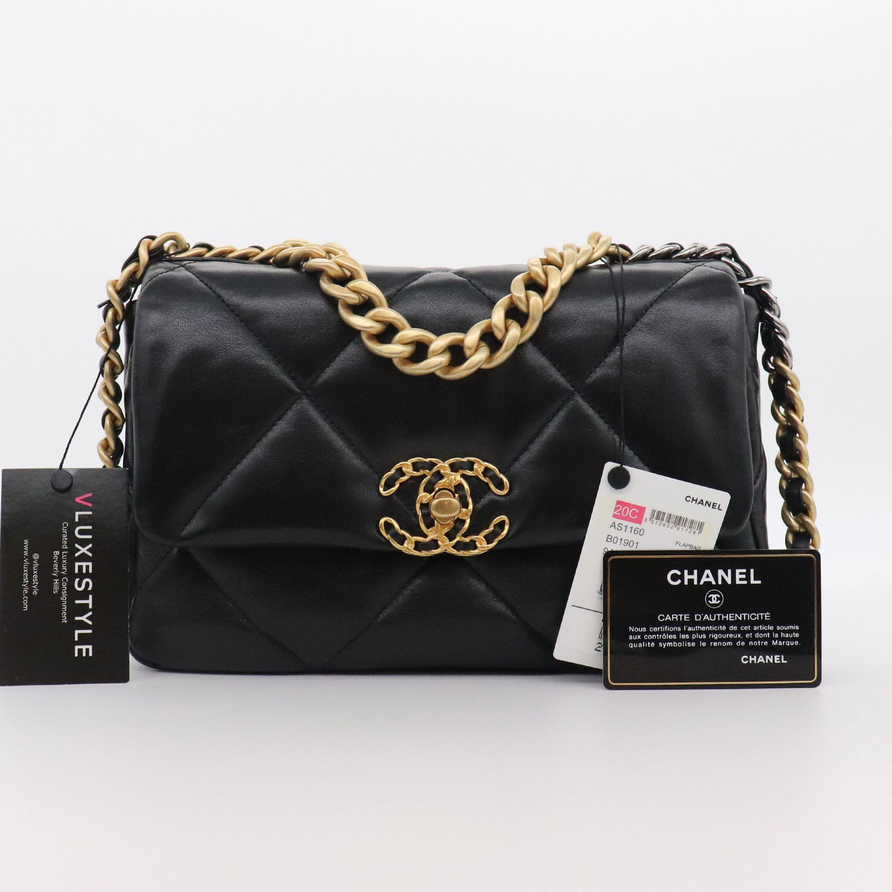 CHANEL TWO TONE DOUBLE FLAP BAG GRAY AND BLACK WITH LEATHER