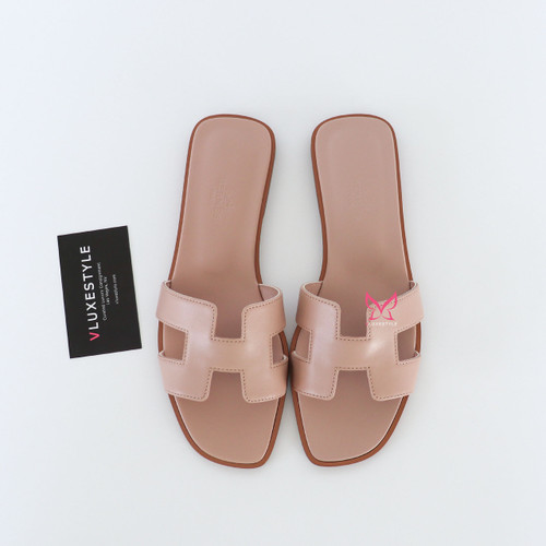 HERMES Hermes Oran Beige Nude 38 