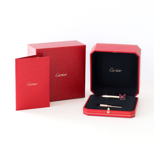 CARTIER Cartier Love Small Rose Gold Bracelet 17 