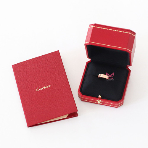 CARTIER Cartier Love Ring 5.5mm 18K Rose Gold 50 