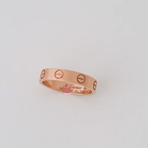 CARTIER Cartier Love Wedding Band 3.5mm 18K Rose Gold 49 