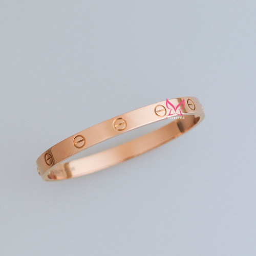CARTIER Love  Bracelet 18K Rose Gold 17 
