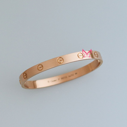 CARTIER Love  Bracelet 18K Rose Gold 17 