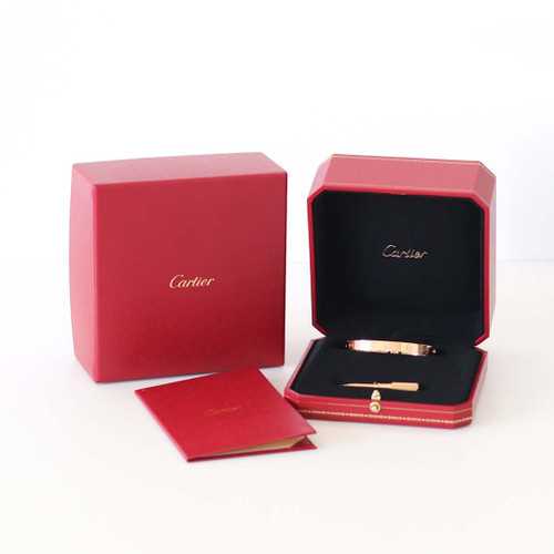 CARTIER Love Bracelet 18K Rose Gold 16 