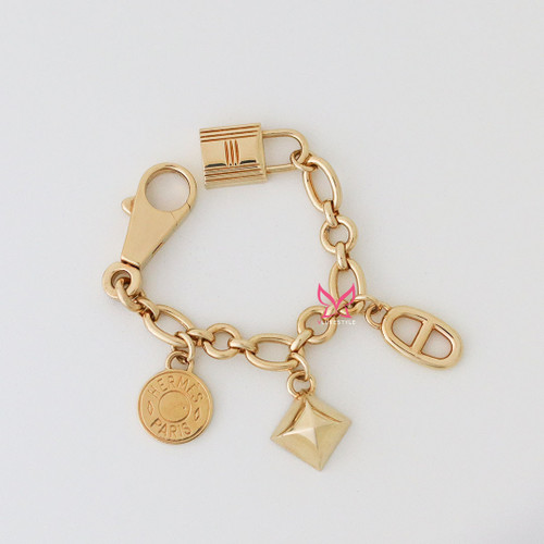 HERMES Hermes Olga Bag Charm Permabrass 