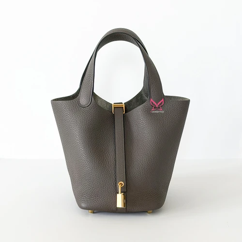 HERMES Picotin 18 Etain Clemence Gold Hardware Y 