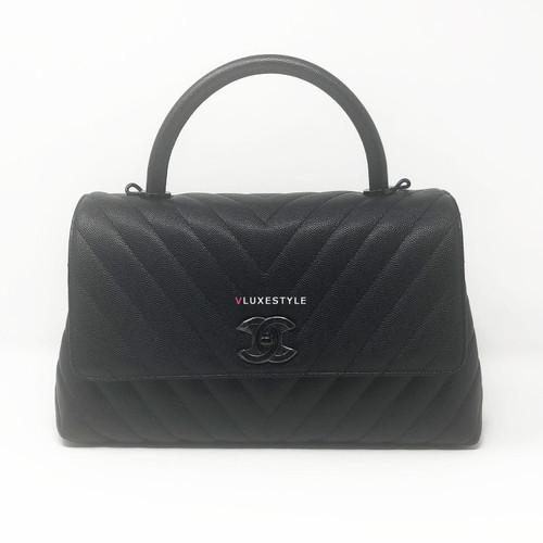 18A So Black Small Coco Handle with black hardware 18A So Black Small Coco Handle with black hardware