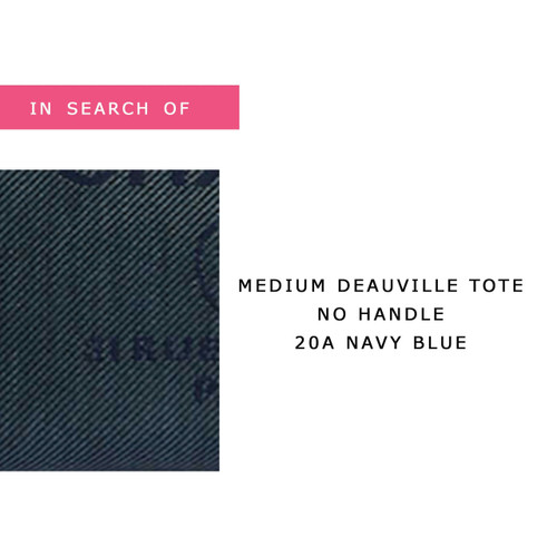 VAN CLEEF & ARPELS IN SEARCH OF Chanel Deauville Tote Medium 20A Navy Blue with light gold hardware 