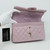 VAN CLEEF 
ARPELS Chanel Classic Small Double Flap 21S Light Pink Quilted Caviar with light gold hardware-1653444114 