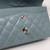 VAN CLEEF & ARPELS Chanel Classic Small Double Flap 20B Blue Gray Quilted Caviar with silver hardware-1653444137 