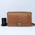 VAN CLEEF & ARPELS Chanel Le Boy Old Medium 19K Caramel/Medium Brown Chevron Calfskin with brushed gold hardware 