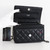 VAN CLEEF & ARPELS Chanel Classic Wallet on Chain Black Quilted Caviar with silver hardware 