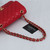 VAN CLEEF & ARPELS Chanel Classic Small Flap 19B Red Quilted Caviar with light gold hardware 