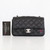 VAN CLEEF & ARPELS Chanel Classic Mini Rectangular 17B Black Quilted Caviar with silver hardware-1653444846 