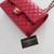 VAN CLEEF & ARPELS Chanel Classic Medium Double Flap 18B Red Quilted Caviar with silver hardware 