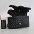 VAN CLEEF & ARPELS Chanel Classic Small Double Flap 21S Black Chevron Matte Caviar with light gold hardware-1653445200 