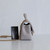 VAN CLEEF 
ARPELS Chanel Mini Rectangular Top Handle 21A Gray/Grey Quilted Lambskin with brushed gold hardware 