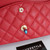 VAN CLEEF & ARPELS Chanel Classic Medium Double Flap 19B Red Quilted Caviar with light gold hardware-1653445388 