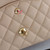 VAN CLEEF & ARPELS Chanel Classic Medium Double Flap Beige Clair Quilted Caviar with gold hardware-1653445467 