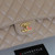 VAN CLEEF & ARPELS Chanel Classic Medium Double Flap Beige Quilted Caviar with gold hardware-1653446094 