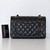 VAN CLEEF & ARPELS Chanel Classic Small Double Flap Black Quilted Caviar with  gold hardware 