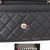VAN CLEEF & ARPELS Chanel Wallet on Chain 22P Black Quilted Caviar with light gold hardware 