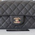 VAN CLEEF & ARPELS Chanel Classic Mini Rectangular 20S Dark Gray/Grey Quilted Lambskin with light gold hardware 