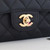 CHANEL Chanel Classic Medium  Double Flap Black Quilted Caviar with gold hardware 