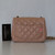 VAN CLEEF & ARPELS Chanel Classic Mini Square Flap 21A Dark Beige Quilted Lambskin with light gold hardware 