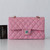 VAN CLEEF & ARPELS Chanel Classic Small Double Flap 22S Pink Quilted Caviar with light gold hardware 