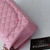 VAN CLEEF & ARPELS Chanel Classic Small Double Flap 22S Pink Quilted Caviar with light gold hardware 