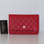 VAN CLEEF & ARPELS Chanel Classic Wallet on Chain 22P Red Quilted Caviar with light gold hardware 