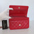 VAN CLEEF & ARPELS Chanel Classic Wallet on Chain 22P Red Quilted Caviar with light gold hardware 