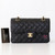 VAN CLEEF & ARPELS Chanel Classic Small Double Flap Black Quilted Caviar with gold  hardware 