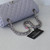 VAN CLEEF & ARPELS Chanel Classic Medium Double Flap 21K Purple/Lilac Quilted Caviar with silver hardware 