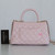 CHANEL Chanel  Mini/Small Coco Handle 22P Light Pink Quilted Caviar with light gold hardware 