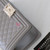 CHANEL Chanel Le Boy Old Medium 20B Gray Quilted Caviar with light gold hardware 