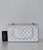 CHANEL Chanel Classic Medium Flap 21K Silver Caviar with silver hardware 