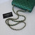 CHANEL Chanel Classic Mini Rectangular 18S Emerald Green Caviar with light gold hardware 