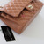 CHANEL Chanel Classic Medium Double Flap 22S Caramel Quilted Lambskin with light gold hardware 