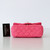 CHANEL Chanel Classic Mini Rectangular 22K Pink Tweed with light gold hardware 