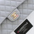 CHANEL Chanel Classic Flap Medium Caviar 21A Light Gray/Grey  with light gold hardware 