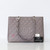 CHANEL Chanel GST Gray Taupe Quilted Caviar with silver hardware 