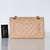 CHANEL Chanel Classic Small Flap Beige Quilted Caviar with silver hardware 