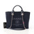 CHANEL Chanel Small Deauville Shopping Tote with Handle 23C Black Mixed Fibers with light gold hardware 