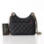 CHANEL Chanel Small Hobo bag 23P Black Quilted Caviar with brushed gold hardware 