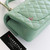 CHANEL Chanel Mini Top Handle 23P Vert Green Lambskin Light Gold hardware 