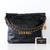 CHANEL Chanel Small Hobo 23C Black Shiny Calfskin with brushed gold hardware 