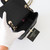 CHANEL Chanel Classic Mini Square Flap Quilted Caviar with Light Gold Hardware 